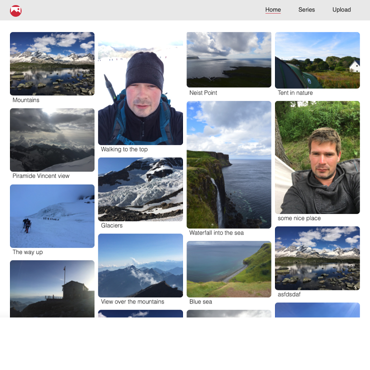 Screenshot of a digital photo album.
