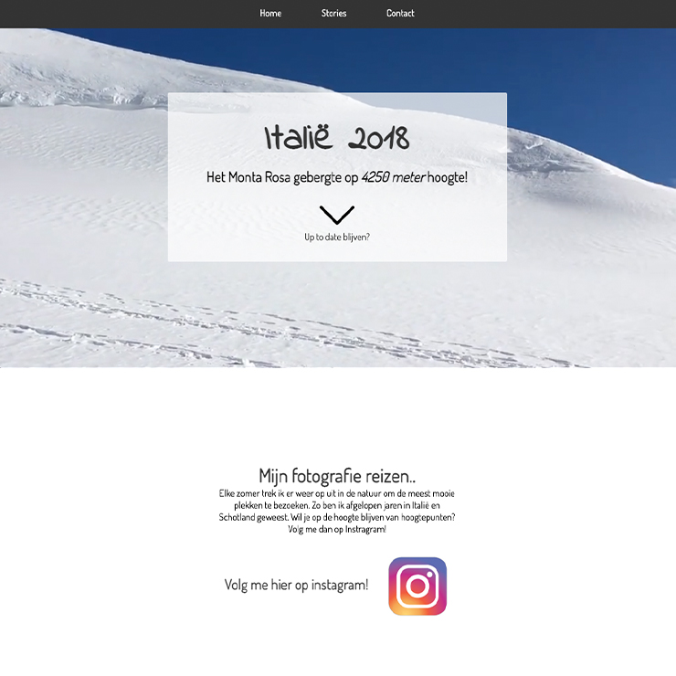 Storygrafie website screenshot