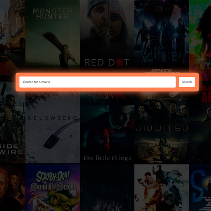 Movie web app screenshot